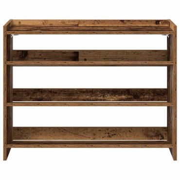 Ράφι παπουτσιών vidaXL Παλιό ξύλο 80x25x62cm Κατασκευασμένο ξύλο
