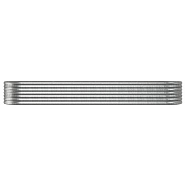 vidaXL Ζαρντινιέρα Ασημί 296x80x36 εκ. Γαλβανισμένος χάλυβας