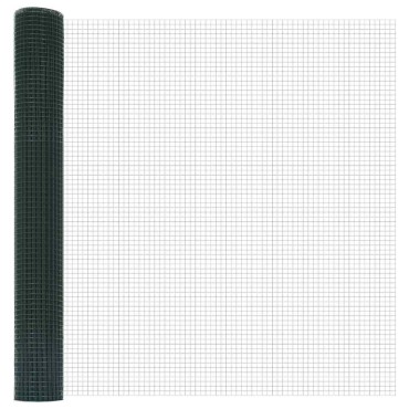 vidaXL Συρματόπλεγμα Σταθερού Εδάφους 25x1 m PVC-Επικαλυμμένο Ατσάλι