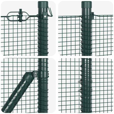 vidaXL Συρματόπλεγμα Σταθερού Εδάφους 25x1 m PVC-Επικαλυμμένο Ατσάλι