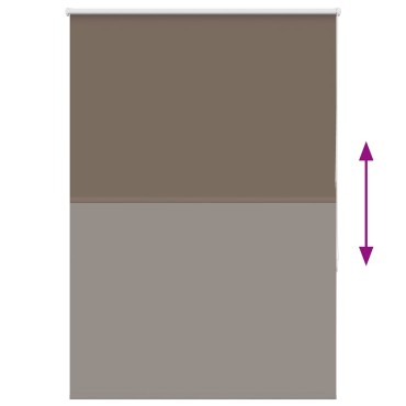 vidaXL Ρολέρ Μπλακάουτ Coffee 105x130 εκ. Πλάτος υφάσματος 100,7 εκ.