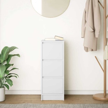 vidaXL Ντουλάπι Λευκή 29,5x34x76cm από Επεξεργασμένο Ξύλο 1 τεμ.