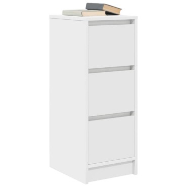 vidaXL Ντουλάπι Λευκή 29,5x34x76cm από Επεξεργασμένο Ξύλο 1 τεμ.