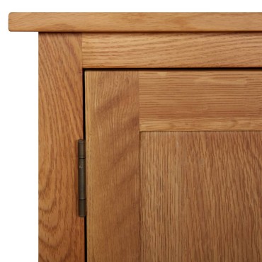 vidaXL Ντουλάπι με Συρτάρια 70x35x75cm από Μασίφ Ξύλο Δρυός 1 τεμ.
