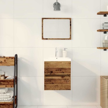 vidaXL Ντουλάπα Νιπτήρα Mπάνιου Μαύρη Οξυά 41x39x62cm 1 τεμ.
