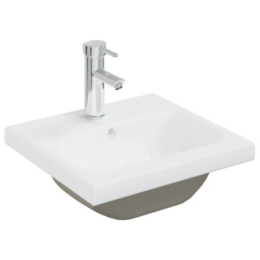 vidaXL Ντουλάπα Νιπτήρα Mπάνιου Μαύρη Οξυά 41x39x62cm 1 τεμ.