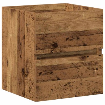 vidaXL Ντουλάπα Νιπτήρα Mπάνιου Μαύρη Οξυά 41x39x62cm 1 τεμ.
