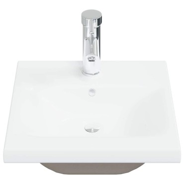 vidaXL Ντουλάπα Νιπτήρα Mπάνιου Μαύρη Οξυά 41x39x62cm 1 τεμ.