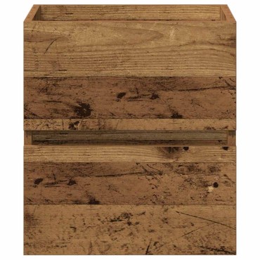vidaXL Ντουλάπα Νιπτήρα Mπάνιου Μαύρη Οξυά 41x39x62cm 1 τεμ.