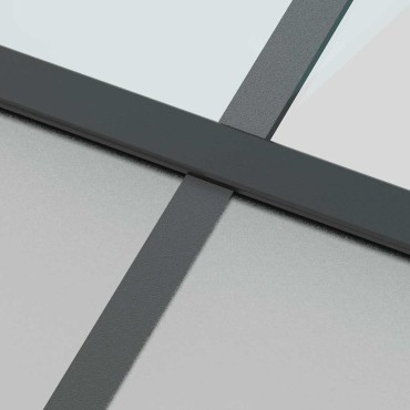 vidaXL Σετ συρόμενης πόρτας με υλικό μαύρο 102,5x205 cm