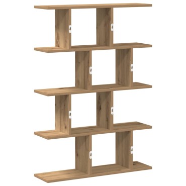 vidaXL Ράφι κύβων τοίχου 12 διαμερισμάτων Artisian Oak 70x18x100 cm 1 τεμ.
