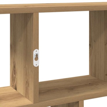 vidaXL Ράφι κύβων τοίχου 12 διαμερισμάτων Artisian Oak 70x18x100 cm 1 τεμ.