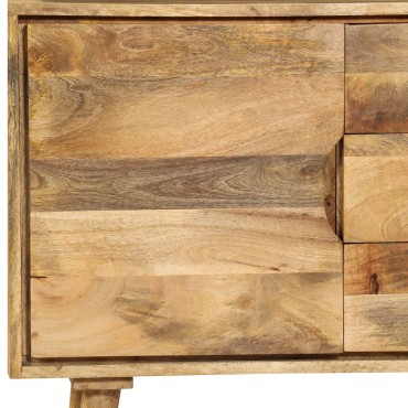 vidaXL Ντουλάπι 90x30x69cm από Μασίφ Ξύλο Μάνγκο 1 τεμ.