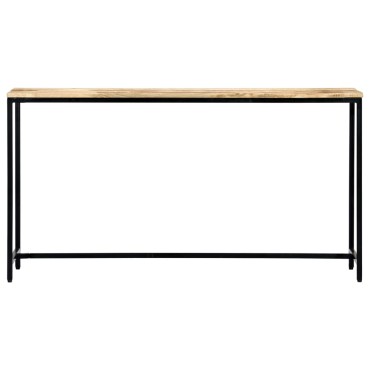 vidaXL Τραπέζι Κονσόλα 140x35x76cm από Μασίφ Ακατέργαστο Ξύλο Μάνγκο 1 τεμ.