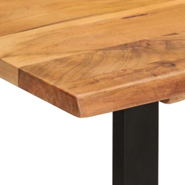 vidaXL Τραπεζαρία 110x50x76cm από Μασίφ Ξύλο Ακακίας 1 τεμ.