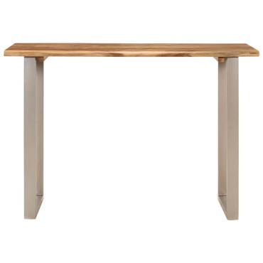 vidaXL Τραπεζαρία 110x50x76cm από Μασίφ Ξύλο Ακακίας 1 τεμ.