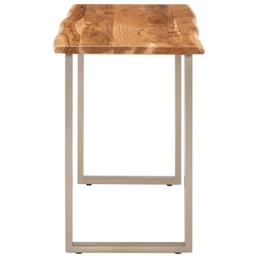 vidaXL Τραπεζαρία 110x50x76cm από Μασίφ Ξύλο Ακακίας 1 τεμ.