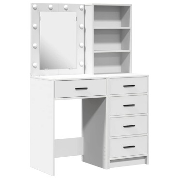vidaXL Τραπέζι περιποίησης 2 τεμ. Λευκό 50x41x135 εκ
