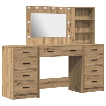 vidaXL Τραπέζι περιποίησης 3 τεμ. Artisan Oak 78,5x41x135 εκ