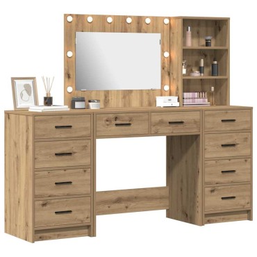 vidaXL Τραπέζι περιποίησης 3 τεμ. Artisan Oak 78,5x41x135 εκ