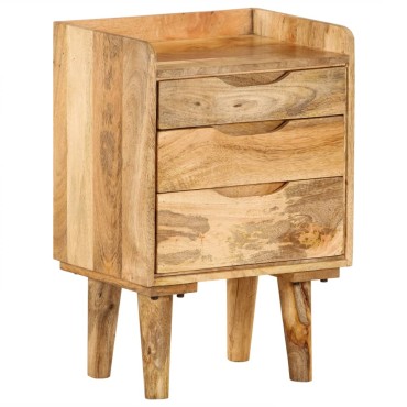 vidaXL Κομοδίνο 40x30x59,5cm από Μασίφ Ξύλο Μάνγκο 1 τεμ.