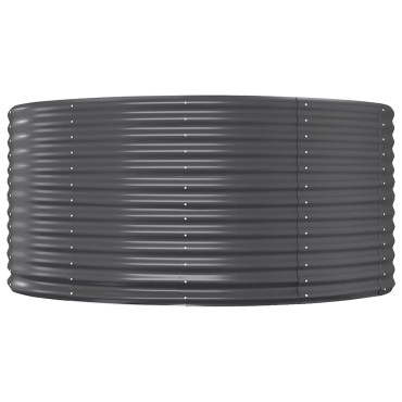 vidaXL Ζαρντινιέρα Ανθρακί 140x140x68εκ Γαλβανισμένος χάλυβας