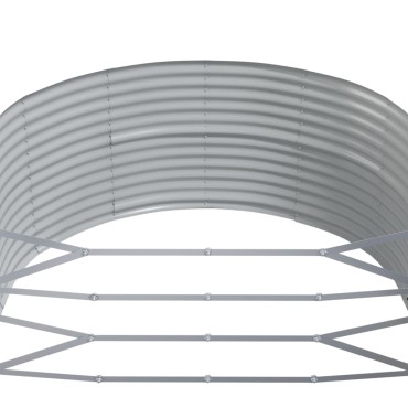 vidaXL Ζαρντινιέρα Καφέ 212x140x68 εκ. Γαλβανισμένος χάλυβας