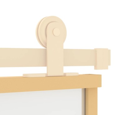 vidaXL Συρόμενη Πόρτα Χρυσή 76x205 εκ. από Αμμοβολή ESG και Αλουμίνιο