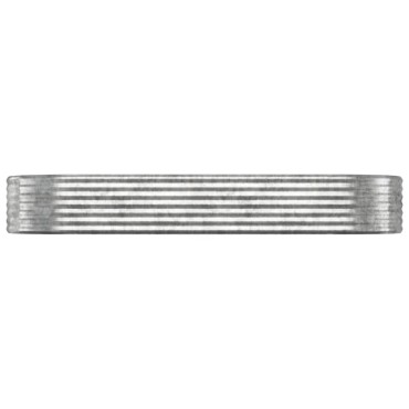 vidaXL Ζαρντινιέρα Ασημί 249x100x36 εκ. Γαλβανισμένος χάλυβας
