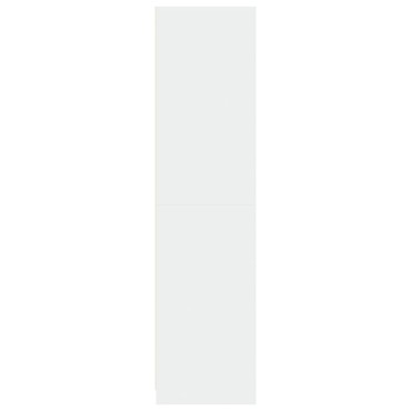 vidaXL Ντουλάπα Λευκή 100x50x200cm από Επεξεργασμένο Ξύλο 1 τεμ.