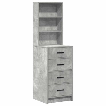vidaXL Τραπέζι περιποίησης 2 τεμ. Γκρι 78.5x41x135 εκ