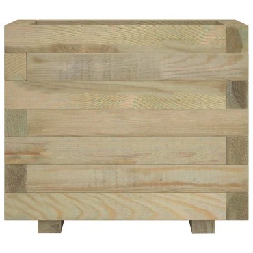 vidaXL Ζαρντινιέρα Υπερυψωμένη Τετράγωνη 50 x 50 x 40 εκ. Ξύλινη
