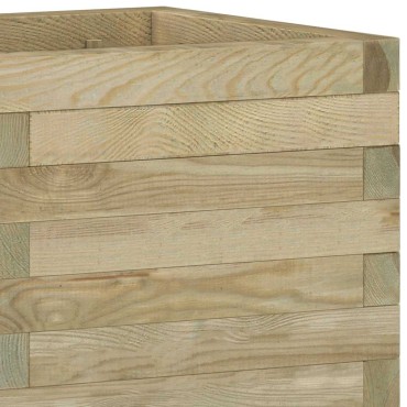 vidaXL Ζαρντινιέρα Υπερυψωμένη Τετράγωνη 50 x 50 x 40 εκ. Ξύλινη