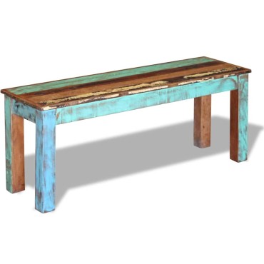 vidaXL Πάγκος 110x35x45cm από Μασίφ Ανακυκλωμένο Ξύλο 1 τεμ.
