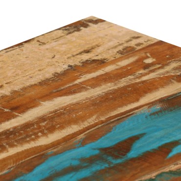 vidaXL Τραπεζάκι Σαλονιού 100x50x35cm Ανακυκλωμένο Ξύλο/Ατσάλι 1 τεμ.