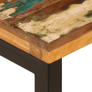 vidaXL Τραπεζάκι Σαλονιού 100x50x35cm Ανακυκλωμένο Ξύλο/Ατσάλι 1 τεμ.