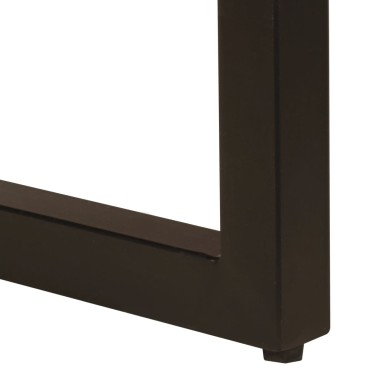 vidaXL Τραπεζάκι Σαλονιού 100x50x35cm Ανακυκλωμένο Ξύλο/Ατσάλι 1 τεμ.