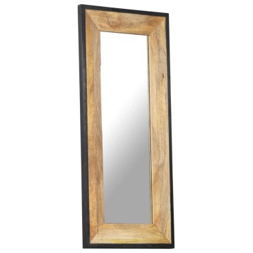 vidaXL Καθρέφτης 110 x 50 εκ. από Μασίφ Ξύλο Μάνγκο