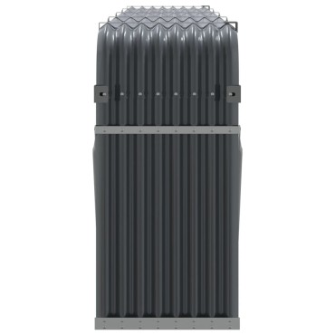 vidaXL Ξυλοθήκη Ανθρακί 300x45x100εκ. από Γαλβανισμένο Ατσάλι
