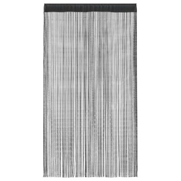vidaXL Κουρτίνες με Κρόσσια 2 τεμ. Μαύρες 100x250cm