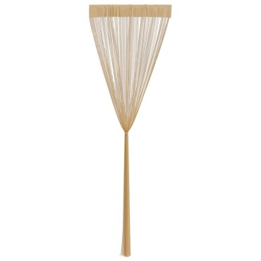 vidaXL Κουρτίνες με Κρόσσια 2 τεμ. Μπεζ 140x250cm