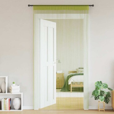 vidaXL Κουρτίνες με Κρόσσια 2 τεμ. Πράσινες 140x250cm