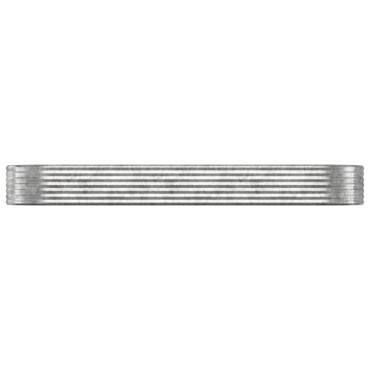 vidaXL Ζαρντινιέρα Ασημί 322x100x36 εκ. Γαλβανισμένος χάλυβας