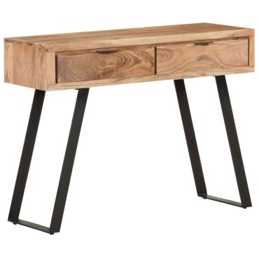 vidaXL Τραπέζι Κονσόλα Live Edge 100x35x76cm από Μασίφ Ξύλο Ακακίας 1 τεμ.
