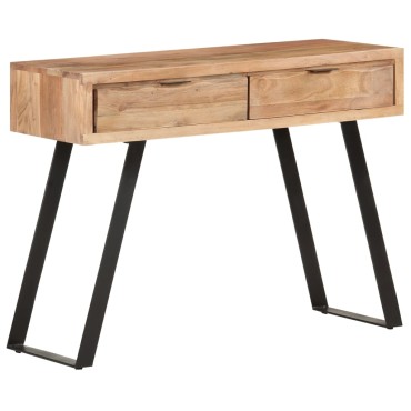 vidaXL Τραπέζι Κονσόλα Live Edge 100x35x76cm από Μασίφ Ξύλο Ακακίας 1 τεμ.