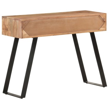 vidaXL Τραπέζι Κονσόλα Live Edge 100x35x76cm από Μασίφ Ξύλο Ακακίας 1 τεμ.