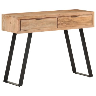 vidaXL Τραπέζι Κονσόλα Live Edge 100x35x76cm από Μασίφ Ξύλο Ακακίας 1 τεμ.