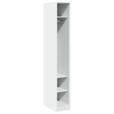 vidaXL Ντουλάπα Λευκή 30x50x200cm από Επεξεργασμένο Ξύλο 1 τεμ.