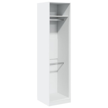 vidaXL Ντουλάπα Λευκή 50x50x200cm από Επεξ. Ξύλο 1 τεμ.