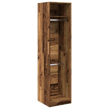 vidaXL Ντουλάπα Όψη Παλαιού Ξύλου 50x50x200cm από Επεξεργασμένο Ξύλο 1 τεμ.